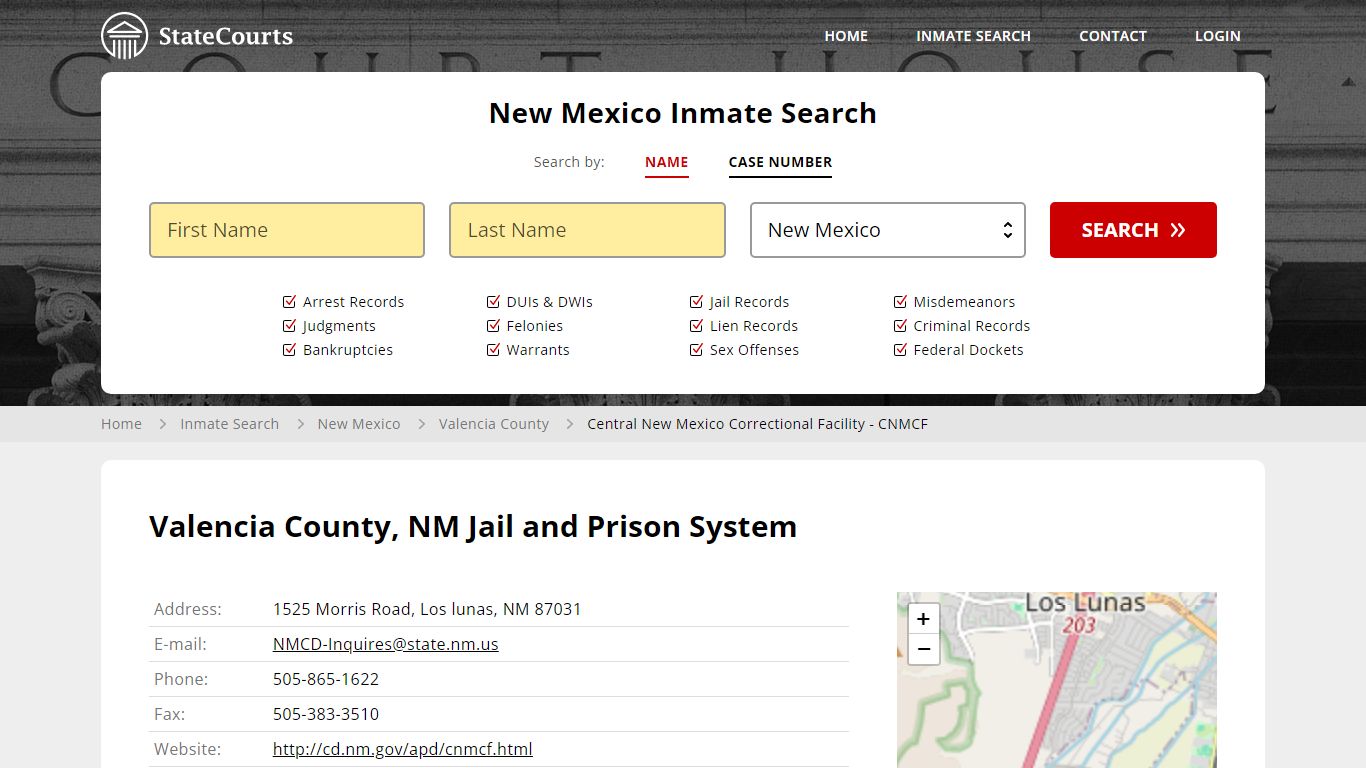 Valencia County, NM Jail and Prison System - State Courts